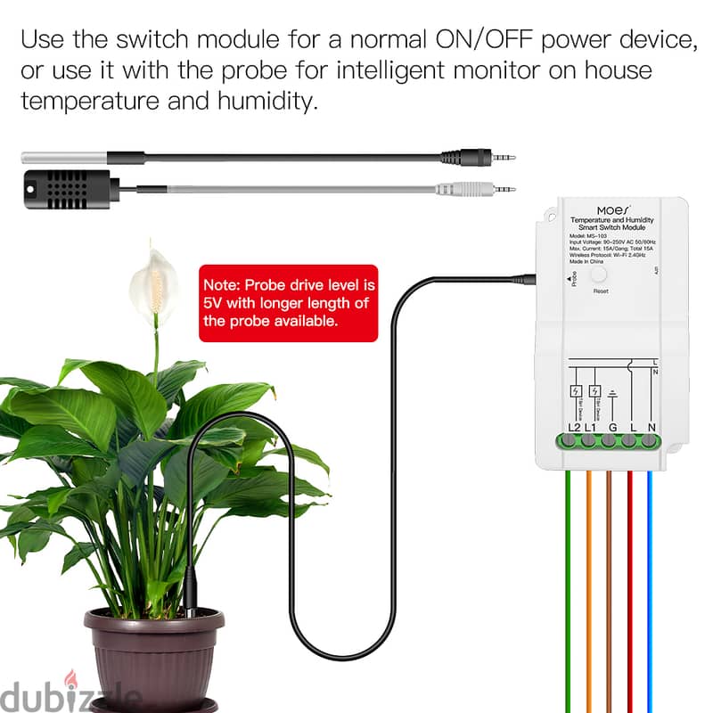 MOES Wifi Smart Switch with Temperature enabled Control 10