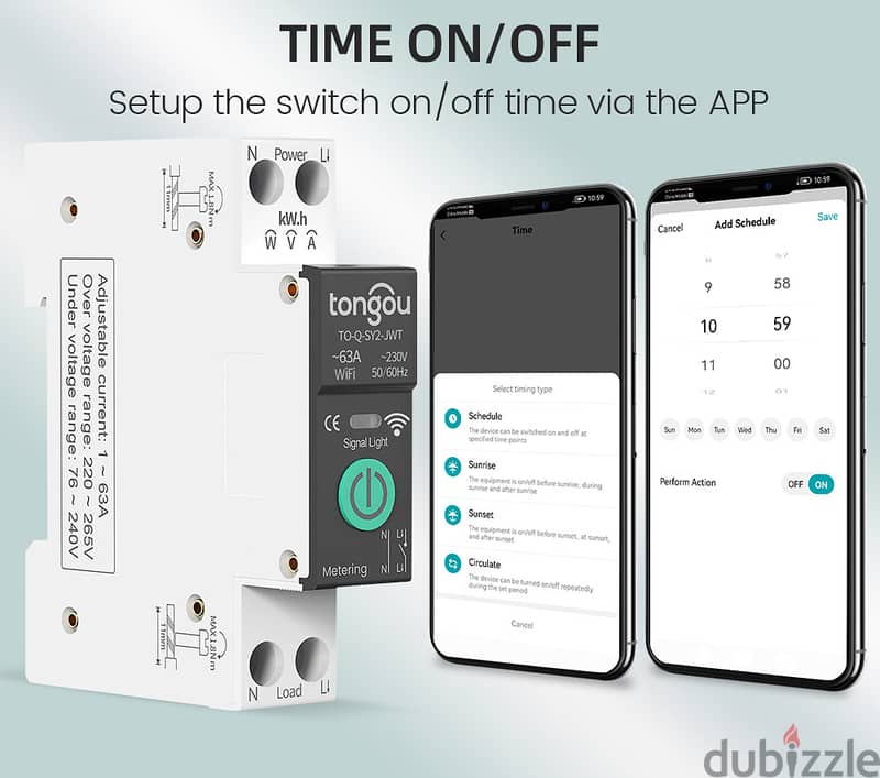 Tongou Tuya 1Pole SY1 SY2 With Power Monitoring 2