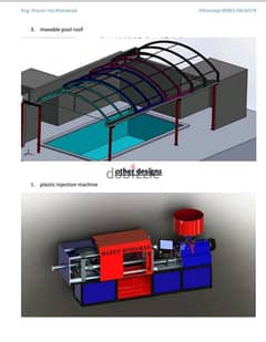 تصميم منتجات او افكار ميكانيكية 3d