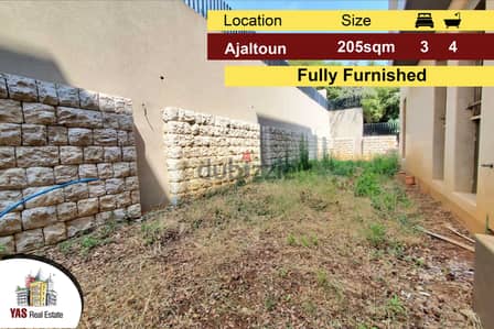 Ajaltoun 205m2 + 100m2 Garden | New | Mountain View |  Furnished TO