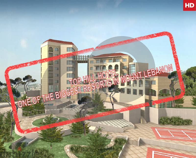 REF#HD95027 . Own this Hotel in Aley  Overlooking Mountain and Sea View 0