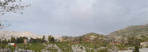738 m2 land having an open mountain view for sale in Zaarour
