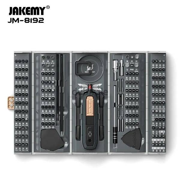 JAKEMY 180 in 1 Precision Screwdriver Set tools pc mobile طقم مفكات 1