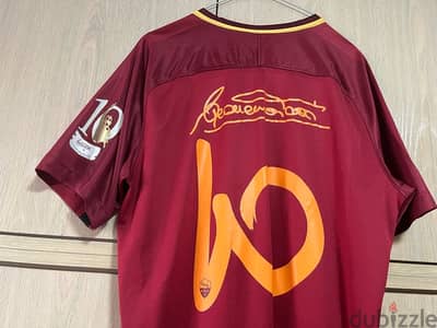 Roma last season 2017 of the legend ToTTi 10 nike signature shirt