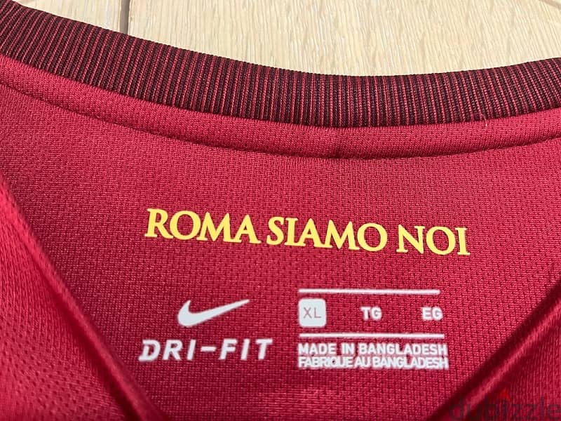 Roma last season 2017 of the king ToTTi nike signature  jersey 3