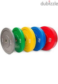 Colored Bumper plates 150 kg