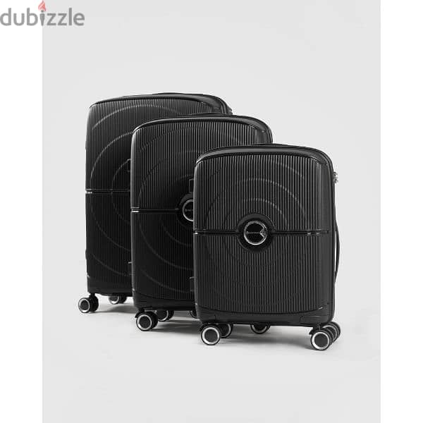 Polycarbonate unbreakable set of 3 travel bags suitcase luggage 1