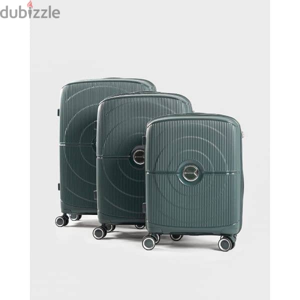 Polycarbonate unbreakable set of 3 travel bags suitcase luggage 5