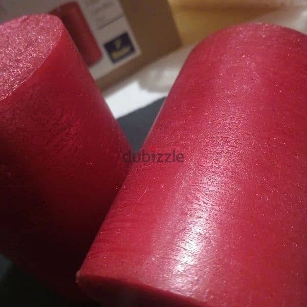 Red Large Candle Set 2