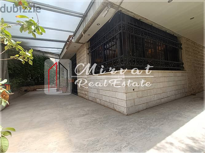 Apartment With 400sqm Private Garden For Sale in Mansourieh 395,000$ 3