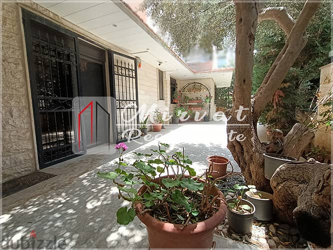 Apartment With 400sqm Private Garden For Sale in Mansourieh 395,000$ 4