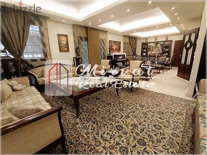 Apartment With 400sqm Private Garden For Sale in Mansourieh 395,000$ 5