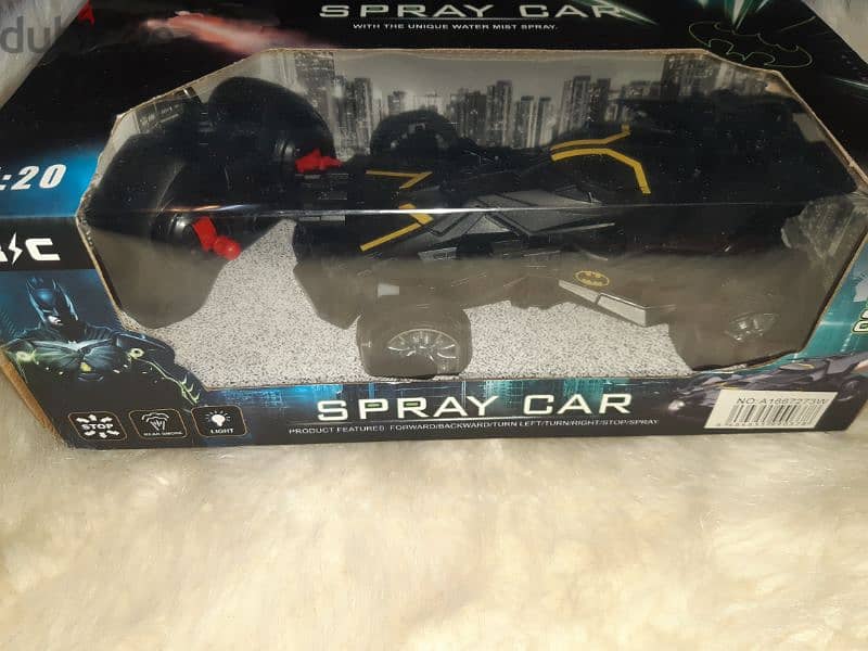 Batman Rc car spray steam 2