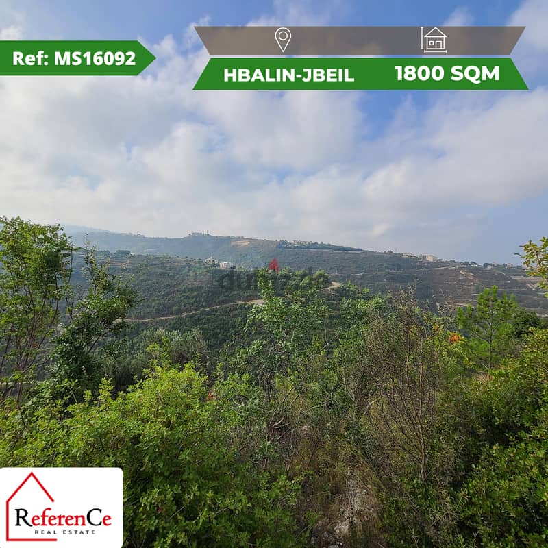 Beautiful piece of land in Hbalin Jbeil قطعة أرض جميلة في حبالين جبيل 0