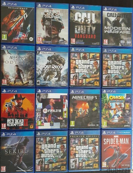 biggest collection of used Ps5 and PS4 CD org. 3