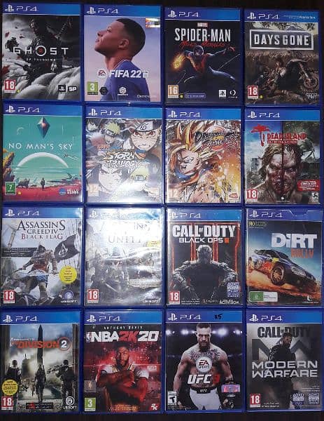 biggest collection of used Ps5 and PS4 CD org. 4