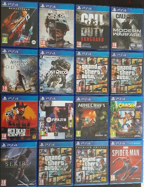 biggest collection of used Ps5 and PS4 CD org. 5
