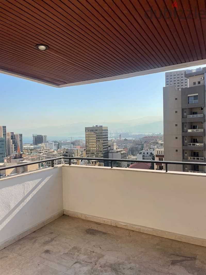 Sea View Spacious 3BD Apartment in Heart of Beirut for Rent 1