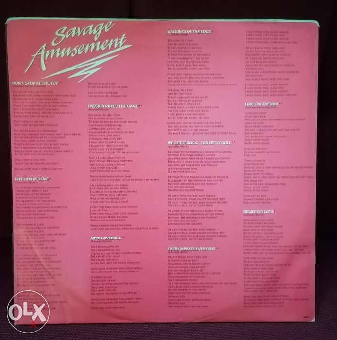 Scorpions - Savage Amusement - 1988 - Vinyl 2