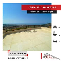 Duplex for sale in ain el rihane 300 SQM REF#NW56233