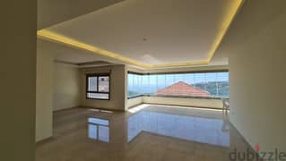 215 Sqm|Semi Furnished apartment for rent in Ain Najem | Mountain view