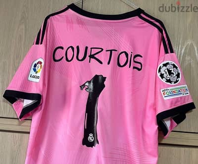 real madrid goalkeeper courtois yamamoto 120aniversario adidas  jersey