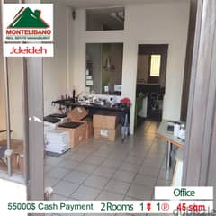 52000$ Cash Payment!!! Office for sale in Jdeideh!!! 0