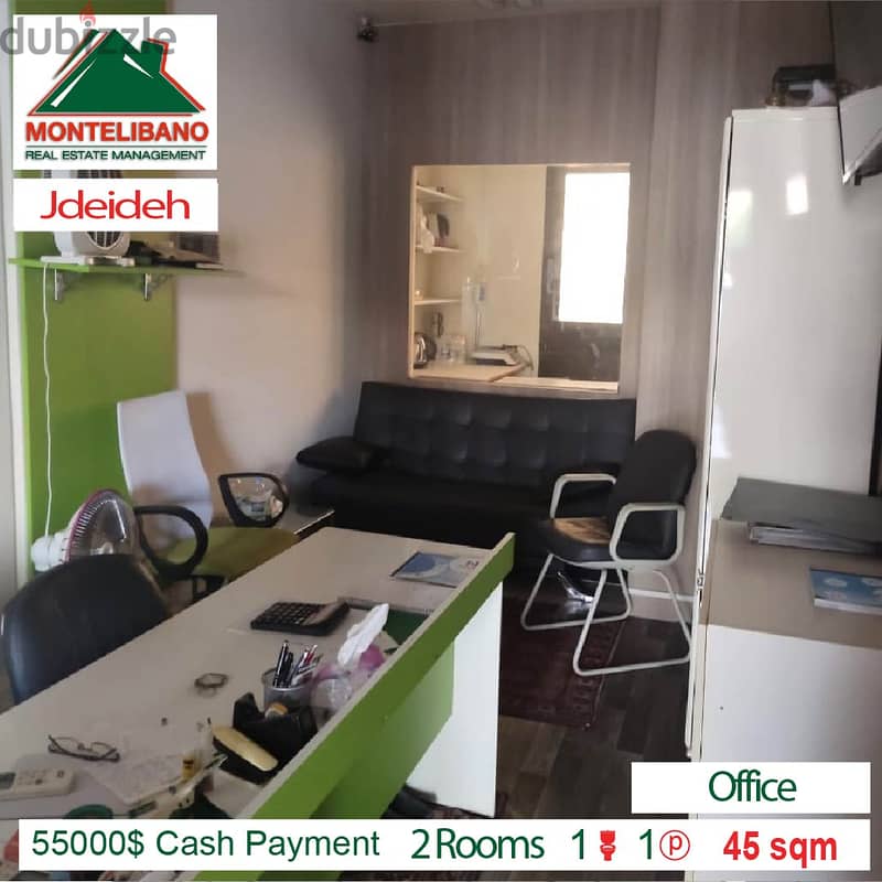 52000$ Cash Payment!!! Office for sale in Jdeideh!!! 1