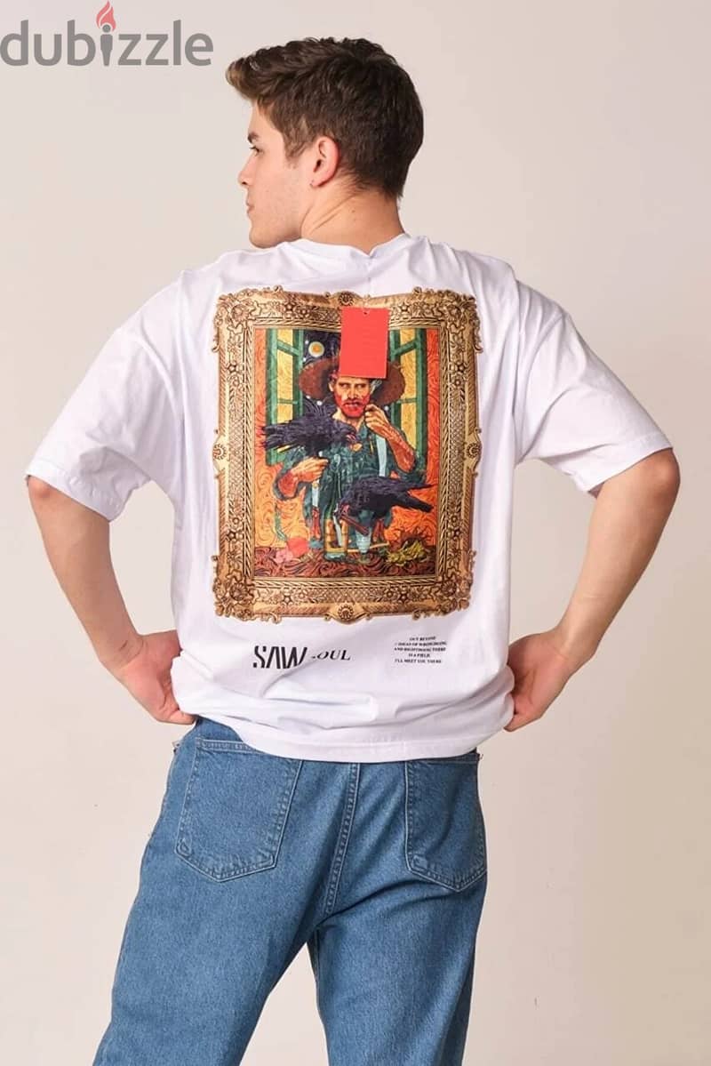 Oversized Tshirt Van Gogh Printed high quality 3