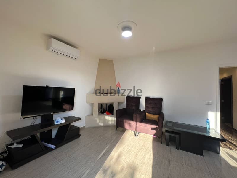 Decorated furnished 106 m2 apartment+140m2 terrace for sale in Jbeil 8