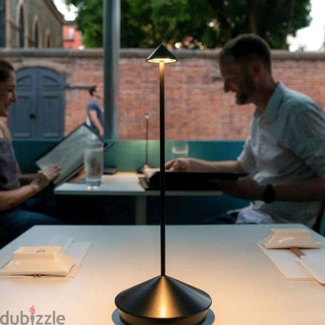 Nordic Table Lamp - Touch Design, Rechargeable LED, Warm Light 4
