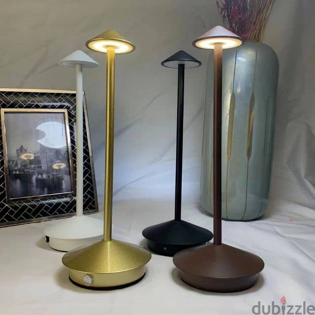 Nordic Table Lamp - Touch Design, Rechargeable LED, Warm Light 5
