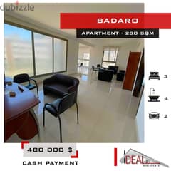 Apartment for sale in badaro 230 SQM REF#KJ94021 0