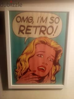 OMG i m so retro picture and frame 29*23 cm 0