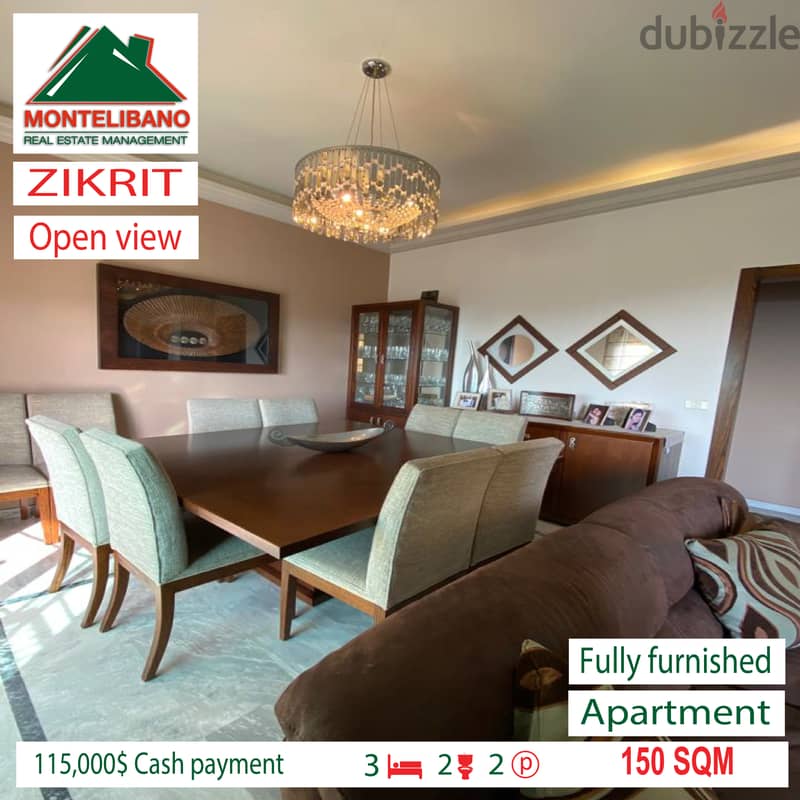 Fully furnished apartment for sale in ZIKRIT!!! 1
