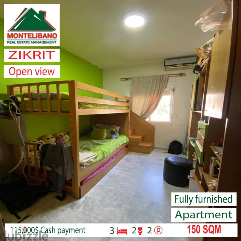 Fully furnished apartment for sale in ZIKRIT!!! 3