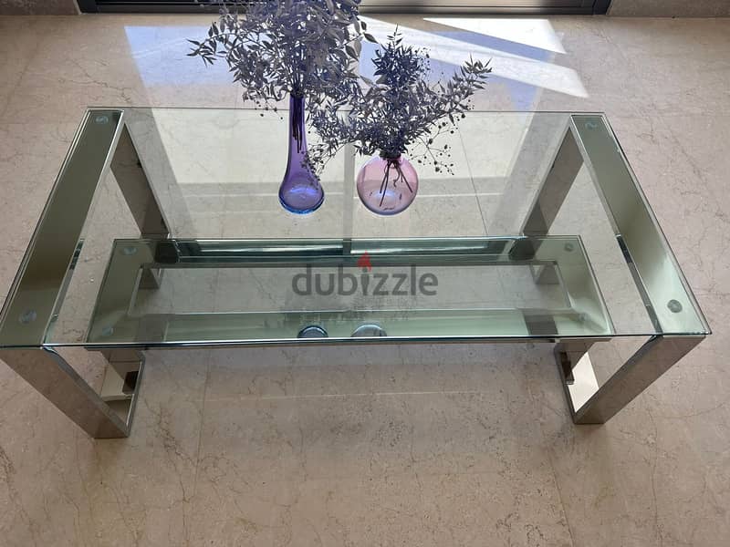 Stainless Steel & Glass Table 1