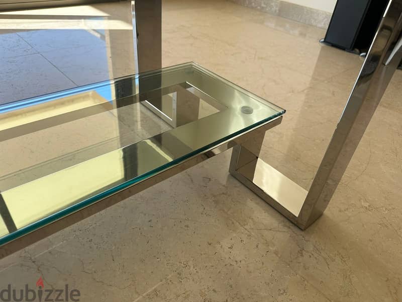 Stainless Steel & Glass Table 2