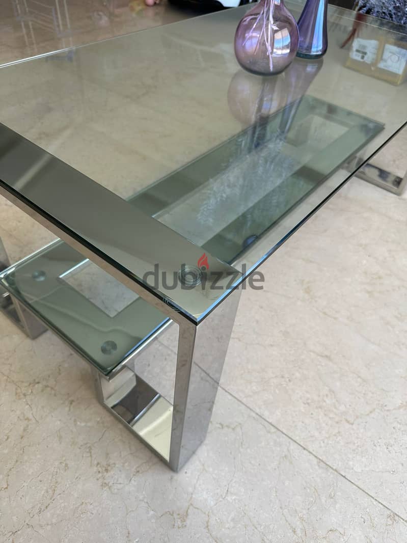 Stainless Steel & Glass Table 4