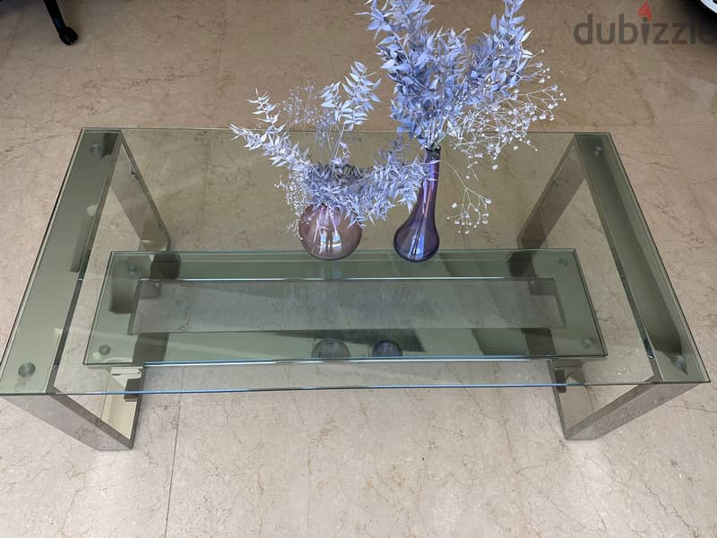 Stainless Steel & Glass Table 6