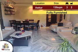 Awkar 135m2 | Excellent Condition | Furnished | Dead-End Street | MJ