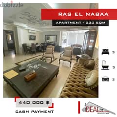 Apartment for sale in ras el nabaa 230 SQM REF#KJ94037