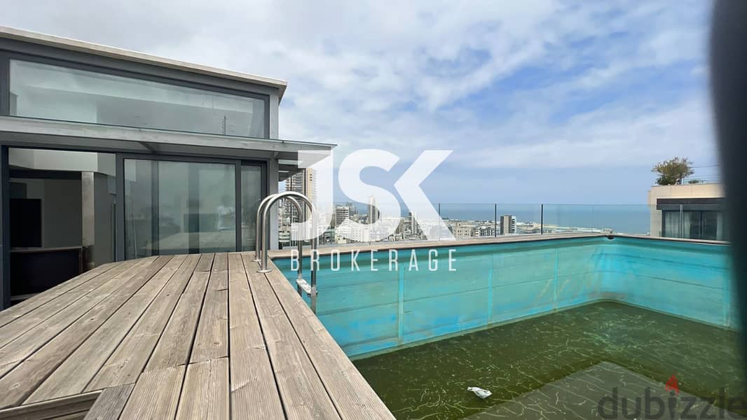 L12205-Duplex with Rooftop Terrace & Pool for Sale in Achrafieh 0