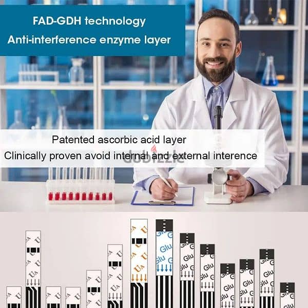 2in1 Glucometre Blood glucose and urinemeter uric acid 4