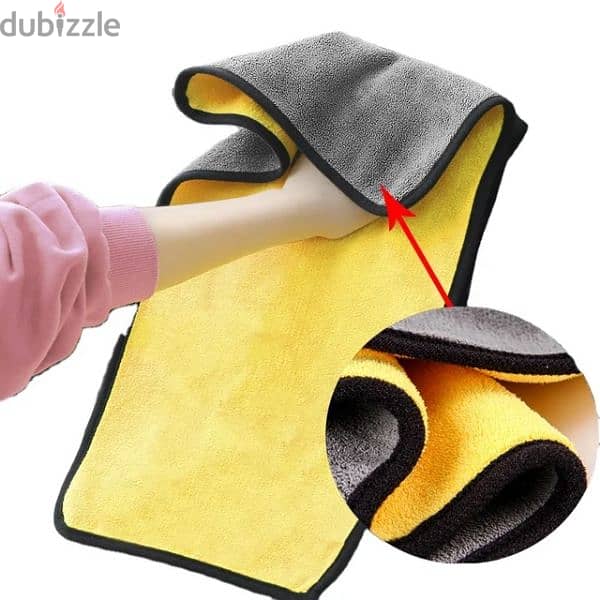 High Quality 800gsm thick quick drying microfiber cleaning car towel 2