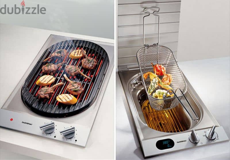 Gaggenau built in lava stone grill and fryer فحم حجري 1