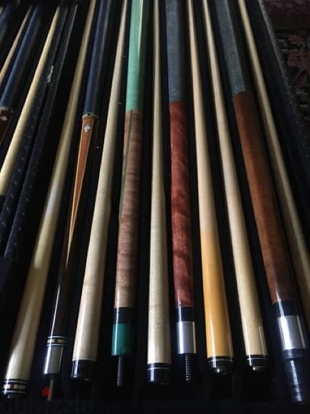 billiard custom pool cues from usa $90 and up to $350 6
