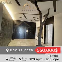 Ain Aar-Hbous-Metn  320 sqm + 200 sqm Terrace 0
