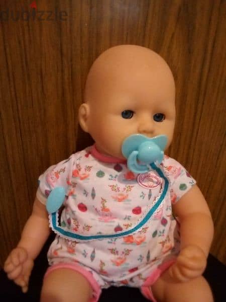 BABY ZAPF ANNABELL mechanism still good toy makes emotions voices=18$ 4
