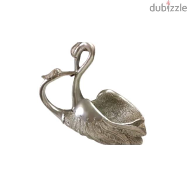 Romantic Couple Swan Wine Rack in Pure Gold and Silver 1